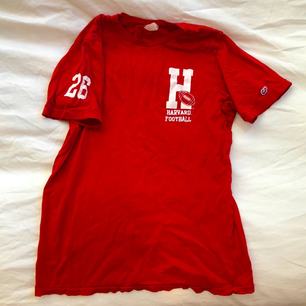 Vintage Feel Harvard Football T-Shirt